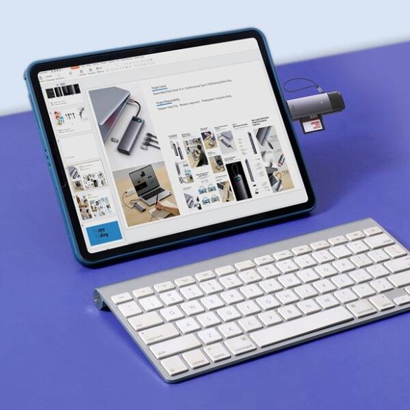 Baseus Lite Series | Adapter czytnik kart pamięci MicroSD SD TF 2TB USB3.0 USB C