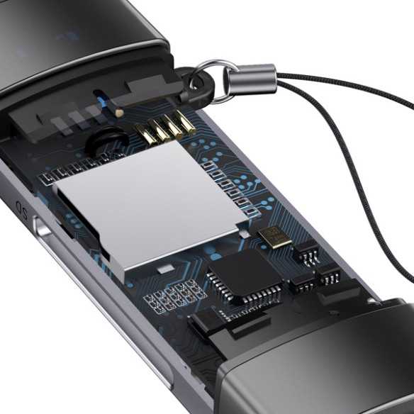 Baseus Lite Series | Adapter czytnik kart pamięci MicroSD SD TF 2TB USB3.0 USB C