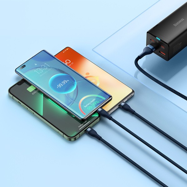 Baseus Flash Series 2 | Kabel 3w1 USB - Lightning, Micro, USB-C 66W 1.2m