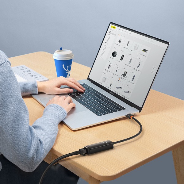 Baseus Lite Series | Karta sieciowa adapter USB-C  Lan RJ45 100Mb