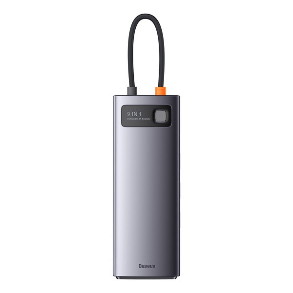 Baseus Metal Gleam 9w1 | Adapter HUB 9w1 USB-C do 2xHDMI, RJ45, 2x USB3.0,USB2.0, SD/TF, USB-C 100W  
