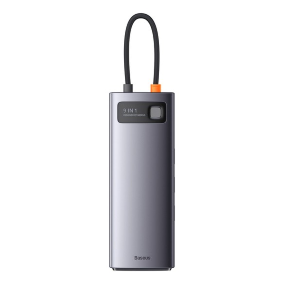 Baseus Metal Gleam 9w1 | Adapter HUB 9w1 USB-C do 2xHDMI, RJ45, 2x USB3.0,USB2.0, SD/TF, USB-C 100W  