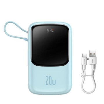 Baseus Qpow Pro | Power Bank 10000mAh PD 20W QC 3.0 z kablem Lightning (do iPhone)
