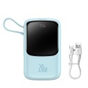Baseus Qpow Pro | Power Bank 10000mAh PD 20W QC 3.0 z kablem Lightning (do iPhone)