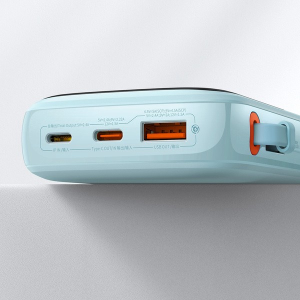 Baseus Qpow Pro | Power Bank 10000mAh PD 20W QC 3.0 z kablem Lightning (do iPhone)