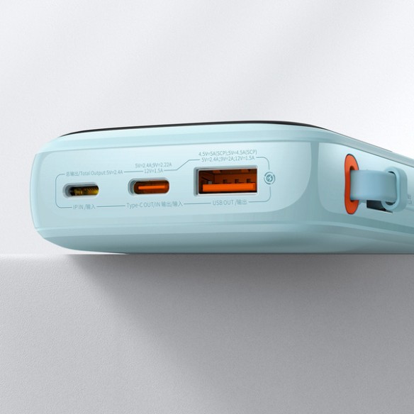 Baseus Qpow Pro | Power Bank 10000mAh PD 20W QC 3.0 z kablem Lightning (do iPhone)