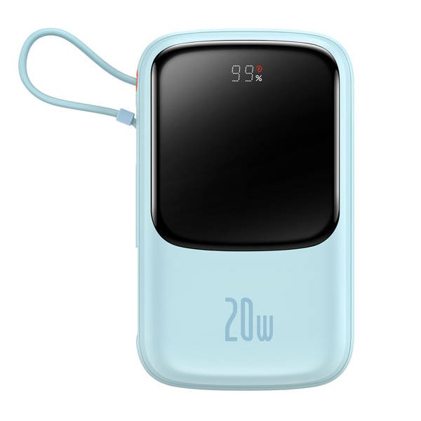 Baseus Qpow Pro | Power Bank 10000mAh PD 20W QC 3.0 z kablem Lightning (do iPhone)
