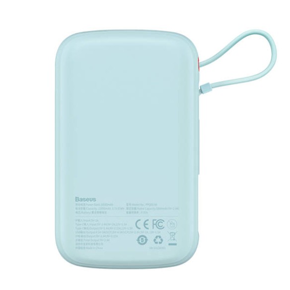 Baseus Qpow Pro | Power Bank 10000mAh PD 20W QC 3.0 z kablem Lightning (do iPhone)