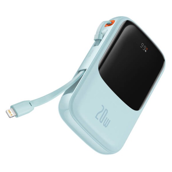 Baseus Qpow Pro | Power Bank 10000mAh PD 20W QC 3.0 z kablem Lightning (do iPhone)