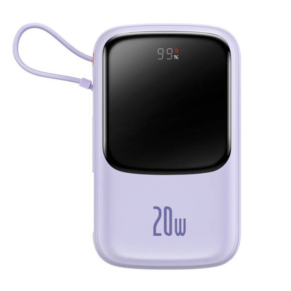 Baseus Qpow Pro | Power Bank 10000mAh PD 20W QC 3.0 z kablem Lightning (do iPhone)