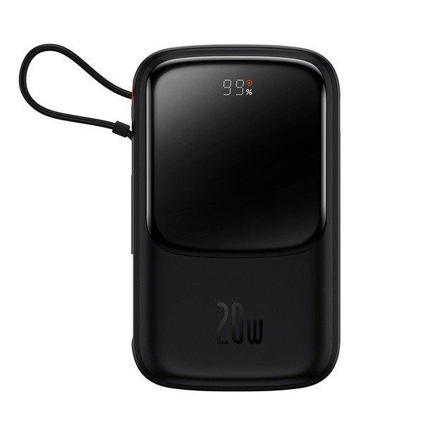 Baseus Qpow Pro | Power Bank 10000mAh PD 20W QC 3.0 z kablem Lightning (do iPhone) Overseas Edition