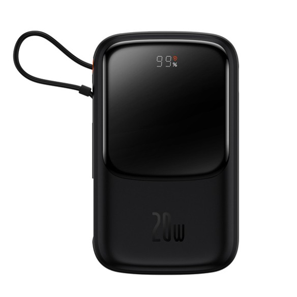Baseus Qpow Pro | Power Bank 10000mAh PD 20W QC 3.0 z kablem Lightning (do iPhone) Overseas Edition