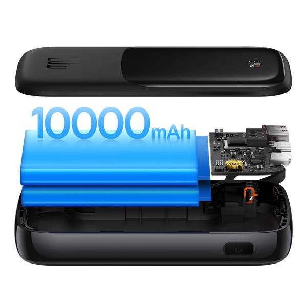 Baseus Qpow Pro | Power Bank 10000mAh PD 20W QC 3.0 z kablem Lightning (do iPhone) Overseas Edition