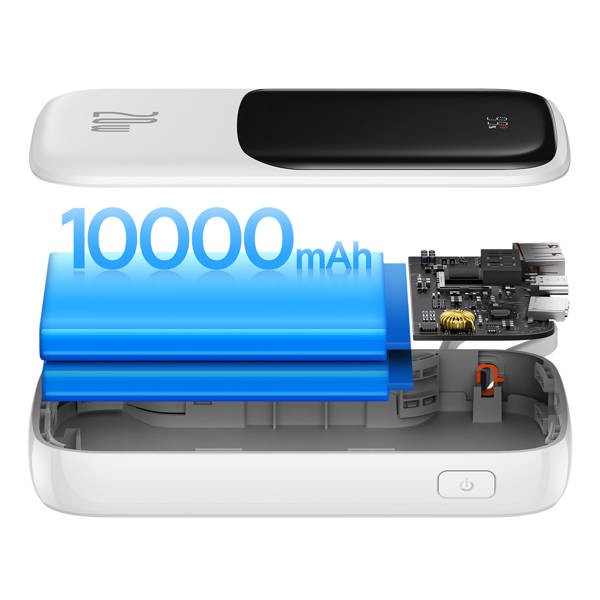Baseus Qpow Pro | Power Bank 10000mAh PD 20W QC 3.0 z kablem Lightning (do iPhone) Overseas Edition
