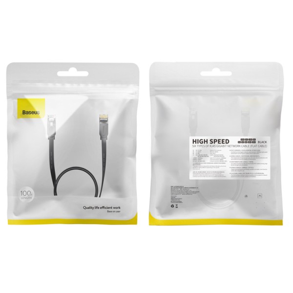 Baseus high Speed Six | Kabel przewód sieciowy LAN Ethernet CAT6 RJ45 1m