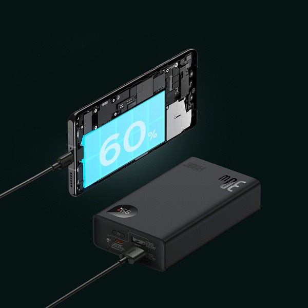 Baseus Adaman2 | Power Bank 20000mAh 3x USB USB-C PD AFC SUPERVOOC 30W Overseas Edition