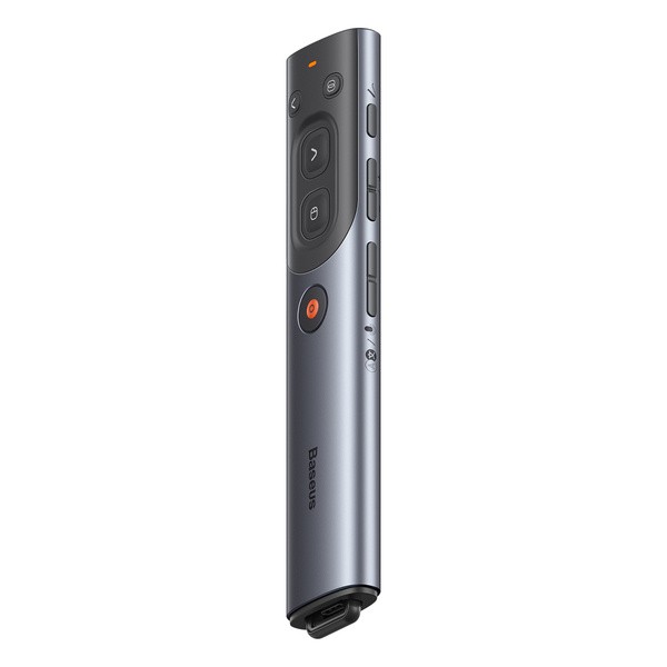 Baseus Orange Dot | Prezenter laser wskaźnik pilot bezprzewodowy do prezentacji z możliwością nagrywania i przetłumaczenia