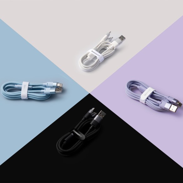 Baseus StarSpeed 1-for-3 | Kabel 3w1 USB - Micro Lightning USB-C 1.2m 3.5A