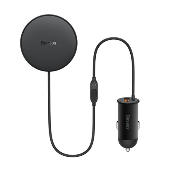 Baseus CW01 3w1 | Uchwyt samochodowy z ładowaniem indukcyjnym MagSafe do iPhone 15W + ładowarka samochodowa USB-A 25W