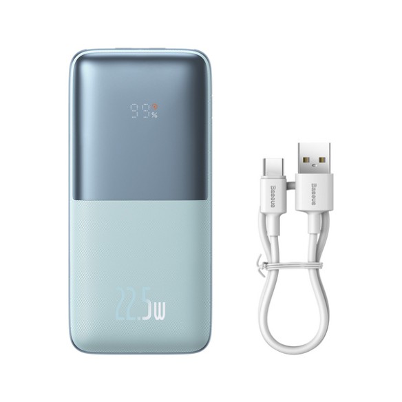 Baseus Bipow Pro | Power Bank 10000mAh 22.5W z kablem USB-C PD QC Samsung AFC