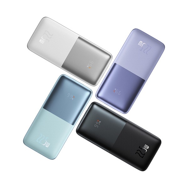Baseus Bipow Pro | Power Bank 10000mAh 22.5W z kablem USB-C PD QC Samsung AFC