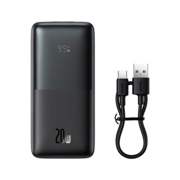 Baseus Bipow Pro | Power Bank 10000mAh 20W z kablem USB-C PD QC Samsung AFC Overseas Edition