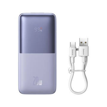 Baseus Bipow Pro | Power Bank 10000mAh 20W z kablem USB-C PD QC Samsung AFC Overseas Edition