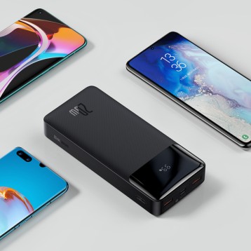 Baseus Bipow Digital Display | Power Bank 20000mAh 20W Power Delivery Quick Charge Overseas Edition