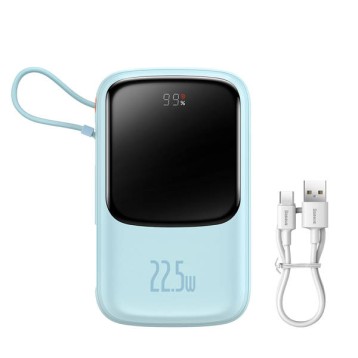 Baseus Qpow Pro | Power Bank 10000mAh PD 22.5W QC3.0 z kablem USB-C