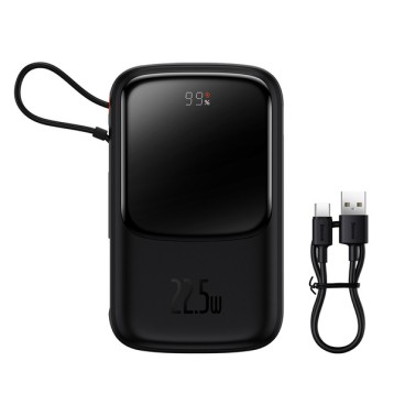 Baseus Qpow Pro | Power Bank 10000mAh PD 22.5W QC3.0 z kablem USB-C Overseas Edition