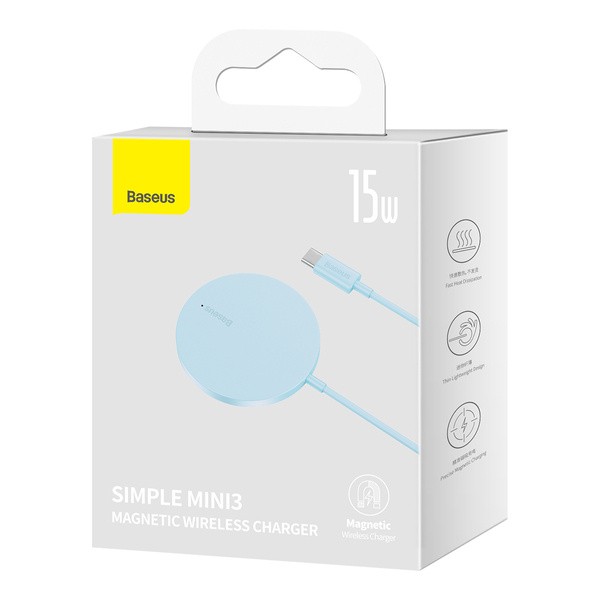 Baseus Simple Mini3 | Ładowarka indukcyjna bezprzewodowa do iPhone MagSafe 15W