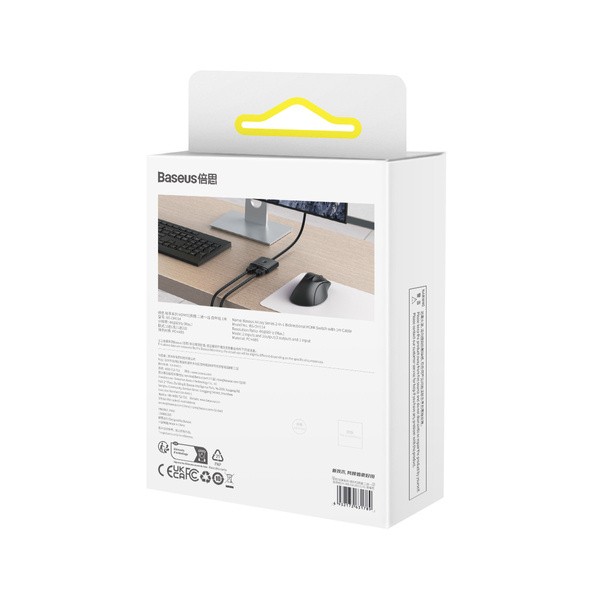 Baseus AirJoy 2-in-1 | Switch dwukierunkowy rozdzielacz HDMI Full HD 4K z kablem HDMI 1m