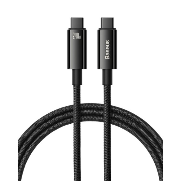 Baseus Tungsten Gold | Kabel Type-C USB-C 240W Power Delivery Samsung AFC Huawei SCP Quick Charge 1m