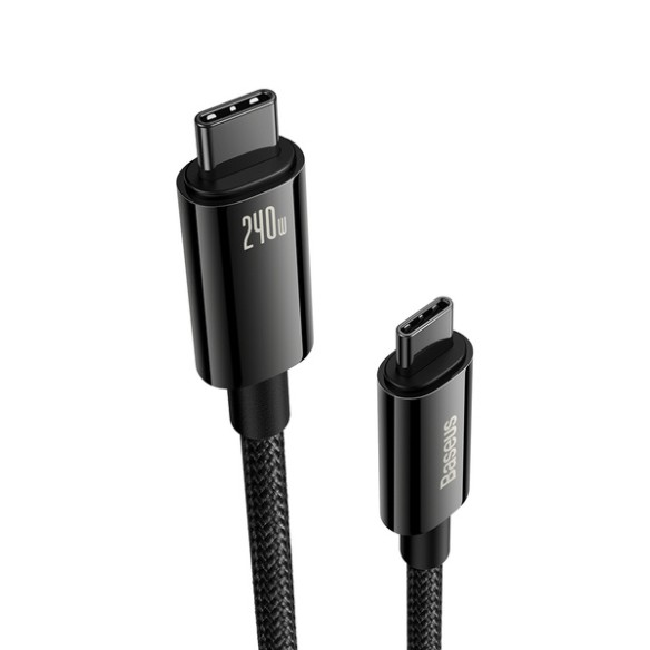 Baseus Tungsten Gold | Kabel Type-C USB-C 240W Power Delivery Samsung AFC Huawei SCP Quick Charge 1m