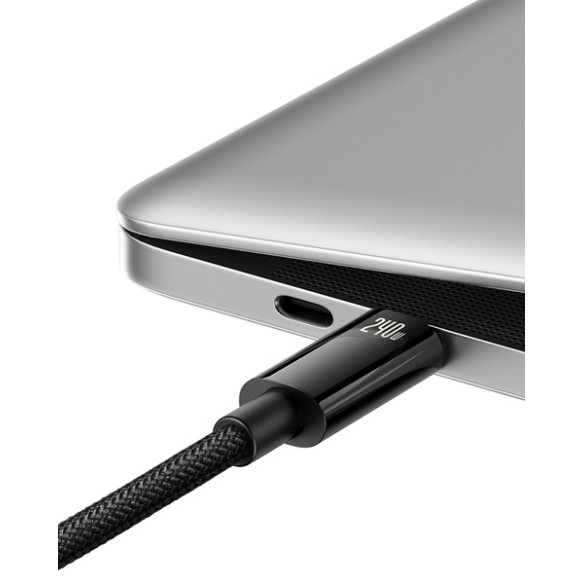 Baseus Tungsten Gold | Kabel Type-C USB-C 240W Power Delivery Samsung AFC Huawei SCP Quick Charge 1m