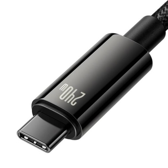 Baseus Tungsten Gold | Kabel Type-C USB-C 240W Power Delivery Samsung AFC Huawei SCP Quick Charge 1m