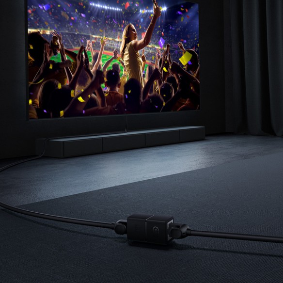 Baseus AirJoy | Łącznik kabli przedłużacz beczka LAN RJ45 2szt