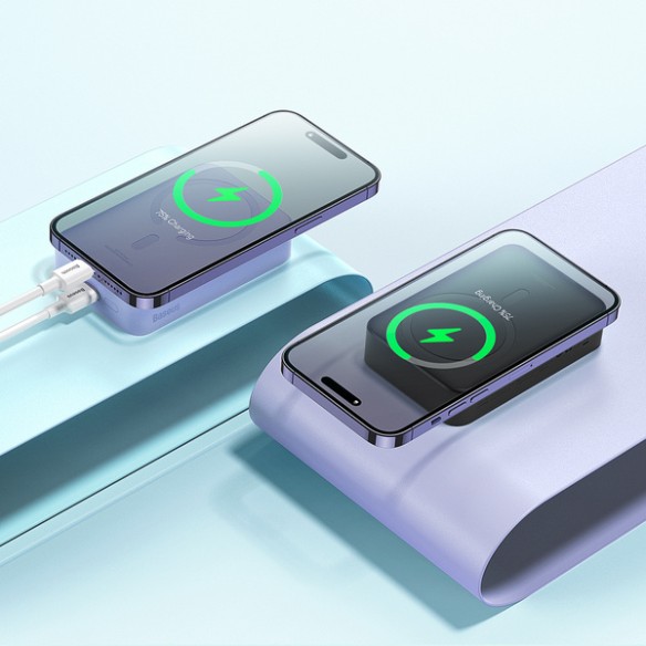 Baseus Magnetic Mini | Power Bank 20000mAh 20W z ładowaniem bezprzewodowym MagSafe Overseas Edition