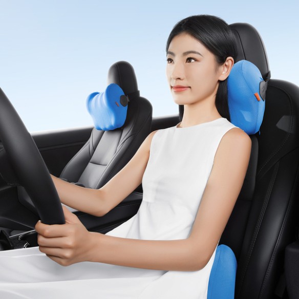 Baseus ComfortRide Cooling | Poduszka podróżna lędźwiowa chłodząca pod plecy z pianki Memory