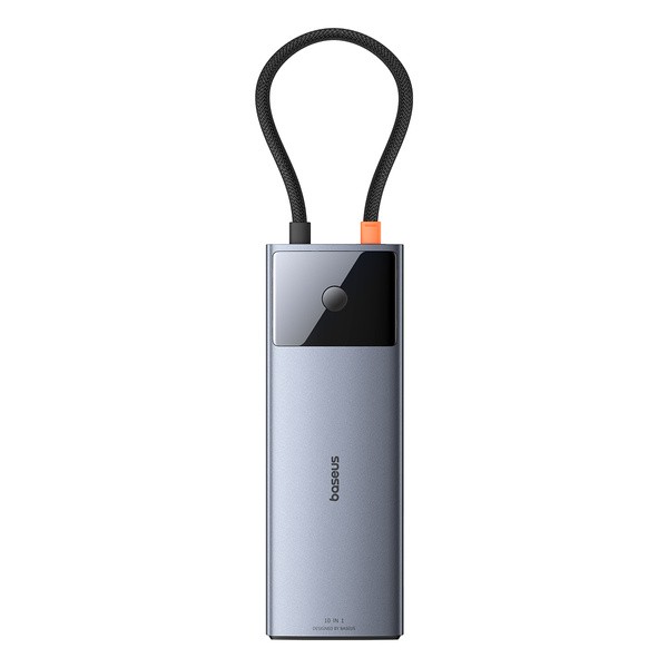 Baseus Metal Gleam II 10w1 | Adapter HUB 10w1 USB-C do HDMI, RJ45, Audio, Typ-C Data, USB3.2, 2x USB2.0, SD/TF, Typ-C 100W
