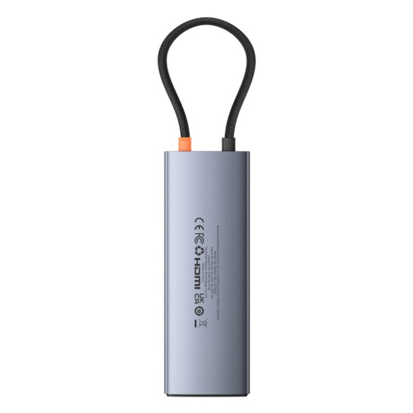 Baseus Metal Gleam II 10w1 | Adapter HUB 10w1 USB-C do HDMI, RJ45, Audio, Typ-C Data, USB3.2, 2x USB2.0, SD/TF, Typ-C 100W
