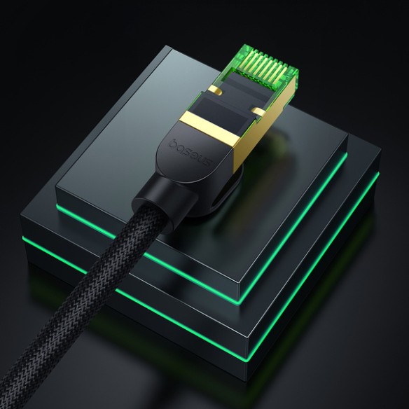 Baseus High Speed CAT8 | Kabel przewód sieciowy internetowy LAN RJ45 Ethernet CAT8 40Gb/s 2000MHz 1m