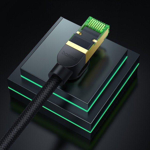 Baseus High Speed CAT8 | Kabel przewód sieciowy internetowy LAN RJ45 Ethernet CAT8 40Gb/s 2000MHz 8m