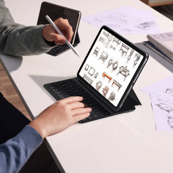Baseus Brilliance | Etui obudowa case z klawiaturą magnetyczne do Apple iPad Pro 12.9" 2018 / 2020 / 2021 / 2022