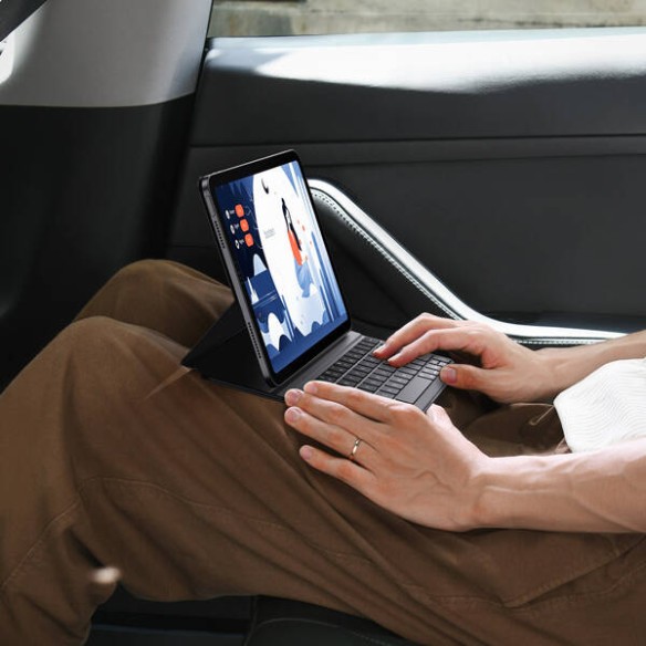 Baseus Brilliance | Etui obudowa case z klawiaturą magnetyczne do Apple iPad Pro 12.9" 2018 / 2020 / 2021 / 2022