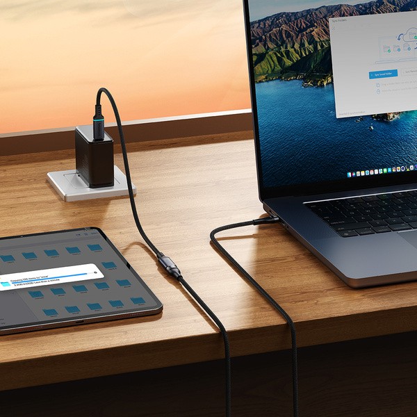 Baseus High Definition | Kabel przedłużacz przejściówka przewód USB-C męski - USB-C żeński 10Gb/s 0.5m