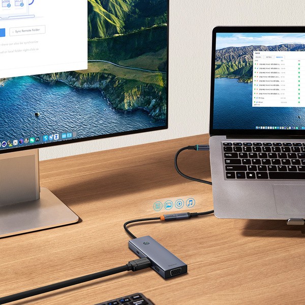 Baseus High Definition | Kabel przedłużacz przejściówka przewód USB-C męski - USB-C żeński 10Gb/s 0.5m