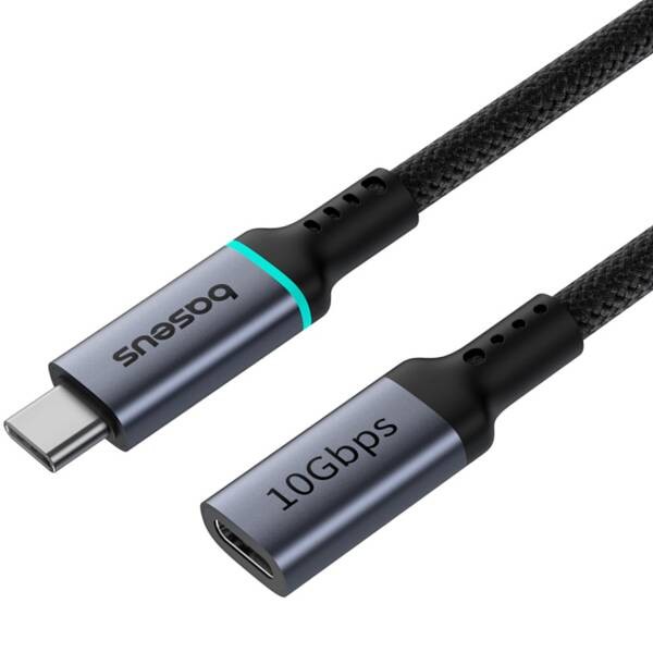 Baseus High Definition | Kabel przedłużacz przejściówka przewód USB-C męski - USB-C żeński 10Gb/s 0.5m