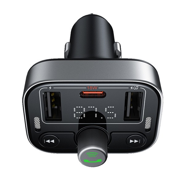 Baseus S-09 Pro | Transmiter FM bluetooth MP3 ładowarka samochodowa 2x USB + USB-C PD 18W