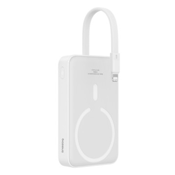 Baseus Magnetic Mini | Power Bank 10000mAh 20W USB-C z ładowaniem bezprzewodowym MagSafe z kablem Lightning (do iPhone)